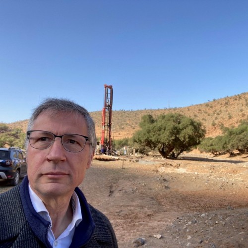 Detlef Klein auf einer Wassermission der KfW im Süden Marokkos